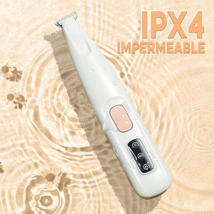 Recortador de patas eléctrico para perros, recortador de patas para mascotas con luz LED, recargable, de bajo ruido.