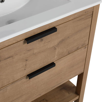 30 Inch Bathroom Vanity Plywood With 2 Drawers by eprolo