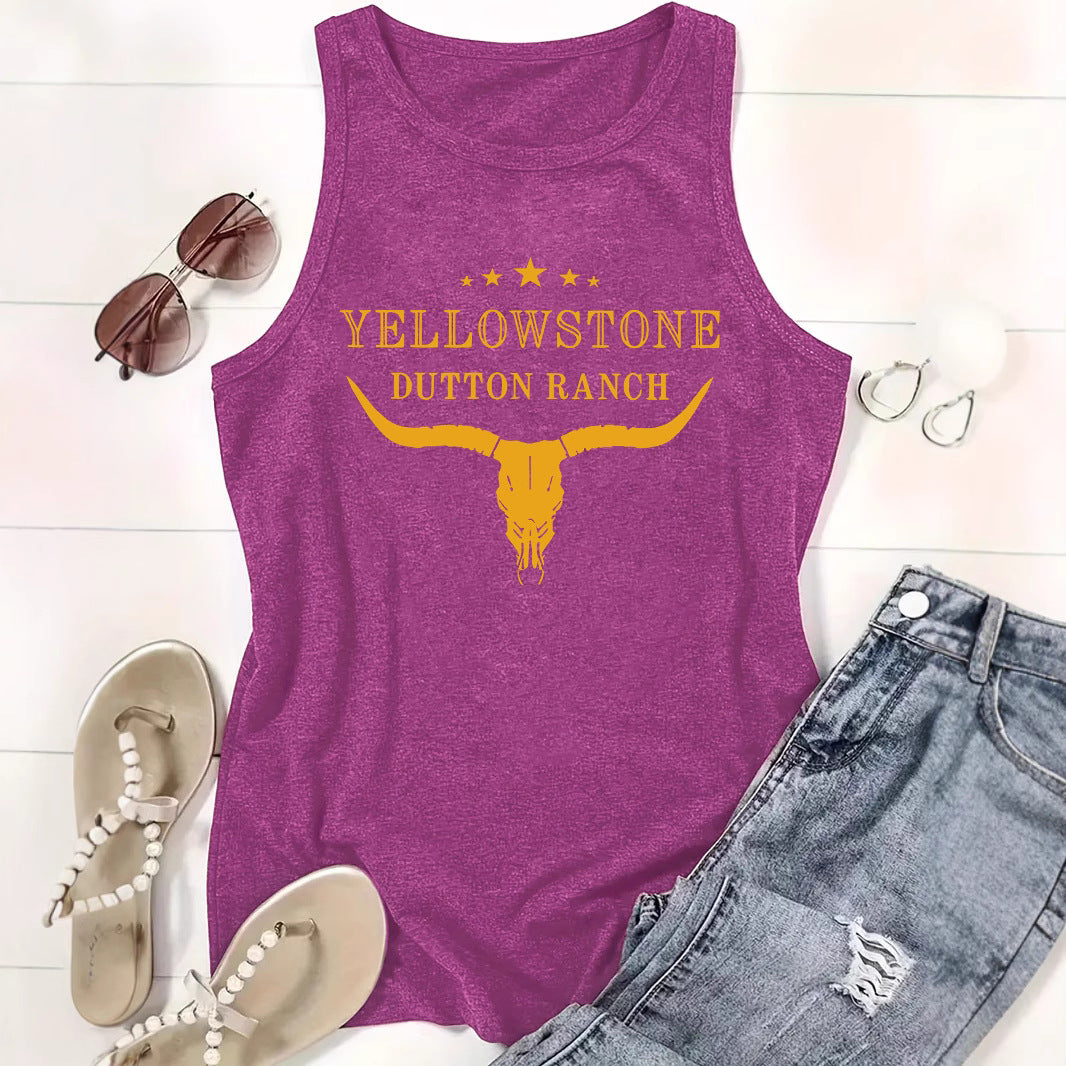 Chaleco vaquero estampado del Oeste