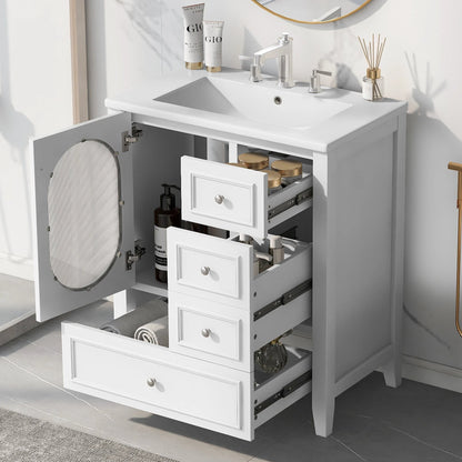 30" Bathroom Vanity with Sink by eprolo