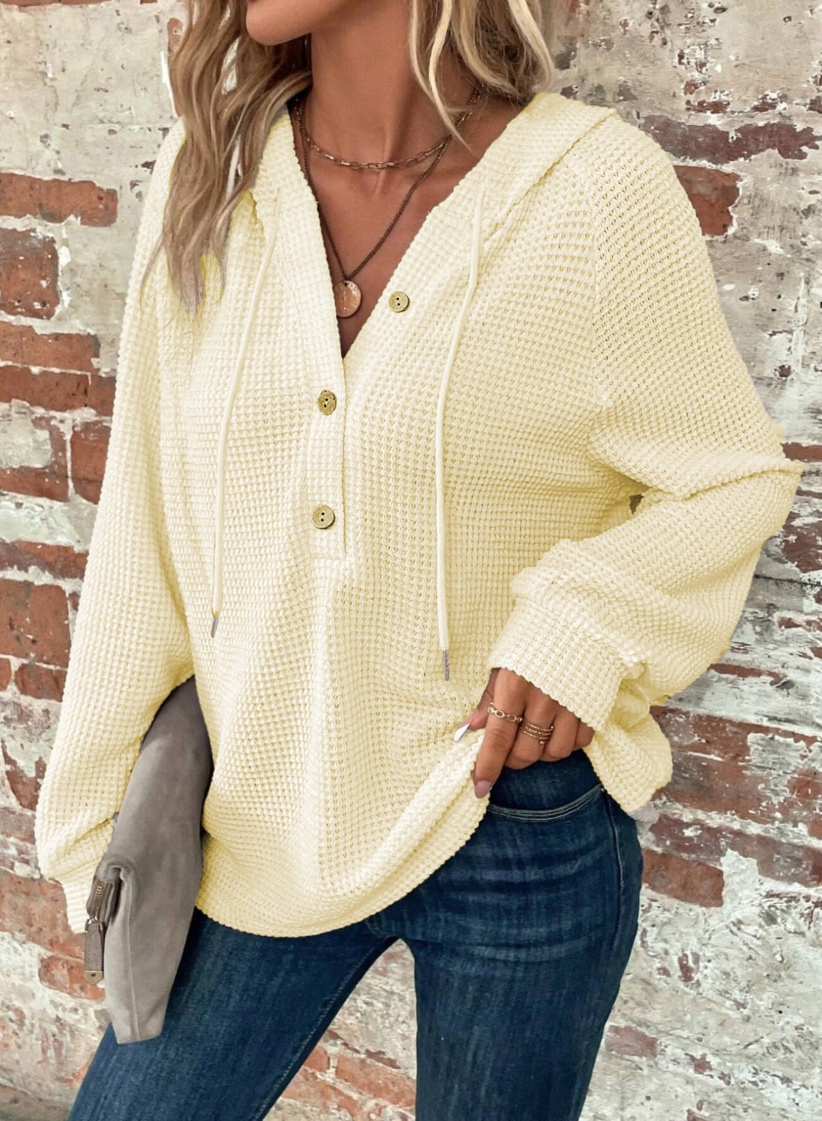 Ropa deportiva de manga larga de color liso para mujer