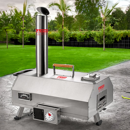 Four à pizza d'extérieur en acier inoxydable 12"