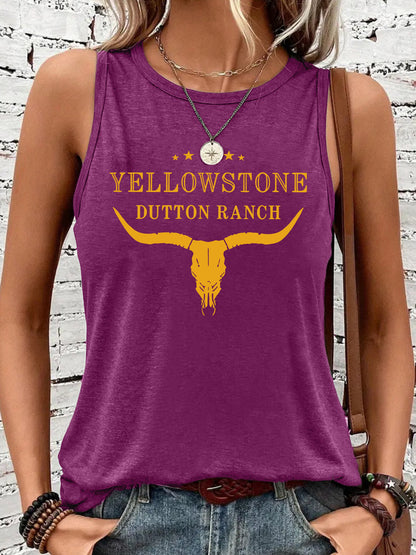 Chaleco vaquero estampado del Oeste