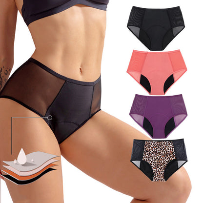 Culottes menstruelles absorbantes 4 couches antifuites pour femmes