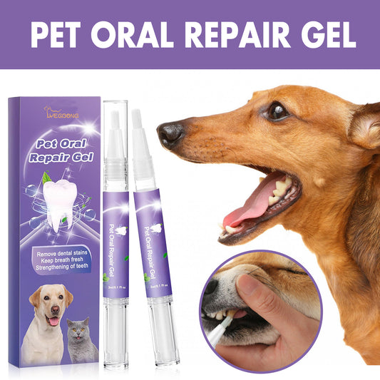 Gel limpiador y reparador bucal para mascotas