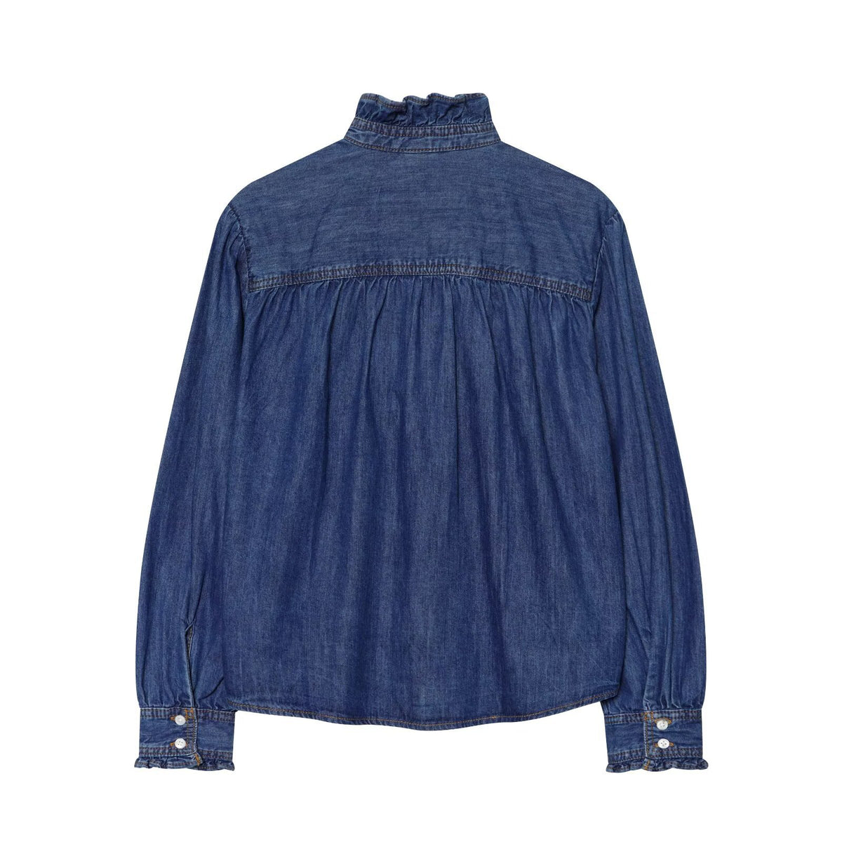 Discover effortless style with this casual black denim shirt,