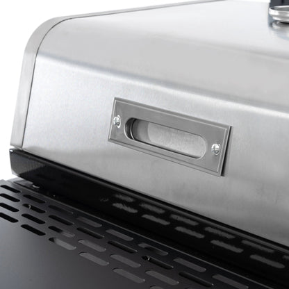 2+2 multifunctional gas barbecue grill and covered grill combination for outdoor cooking - barbecue, barbecue, pizza. by eprolo