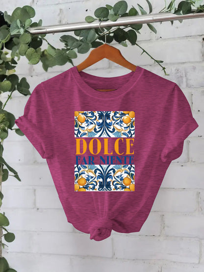 Camiseta con estampado DOLCE