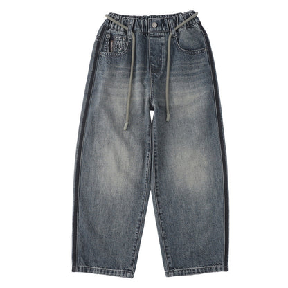 Boys Casual Loose Fit Denim Long Pants