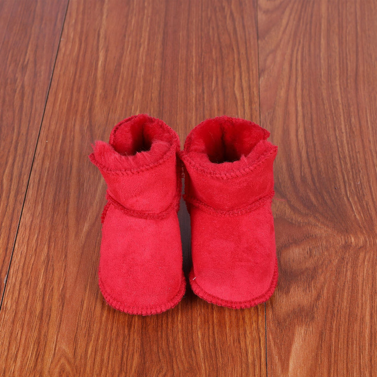 New Fur Integrated Soft Bottom Anti-skid Baby Shoes