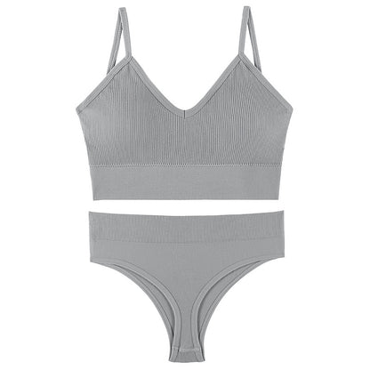 Ropa interior femenina Sujetador push-up de pecho pequeño, fino, inalámbrico, talla grande, chaleco deportivo, tirantes, copa triangular francesa