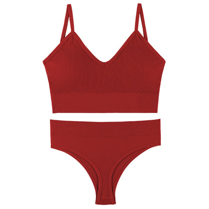 Ropa interior femenina Sujetador push-up de pecho pequeño, fino, inalámbrico, talla grande, chaleco deportivo, tirantes, copa triangular francesa