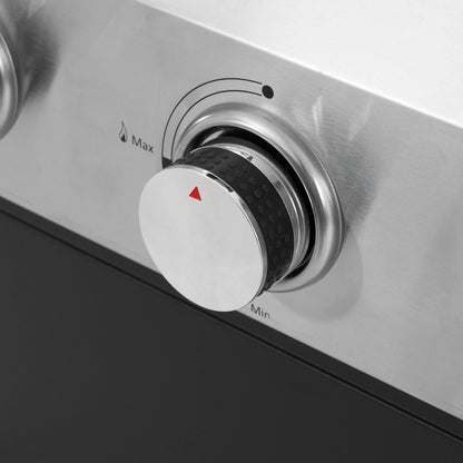 2+2 multifunctional gas barbecue grill and covered grill combination for outdoor cooking - barbecue, barbecue, pizza. by eprolo