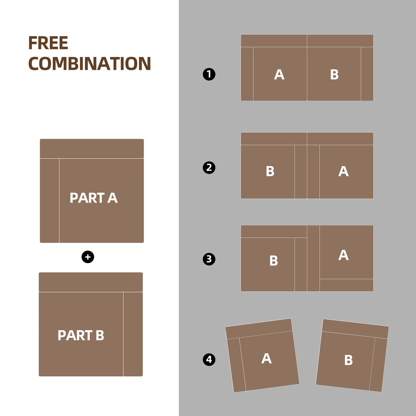 Canapé-lit double Loveseat pour salon