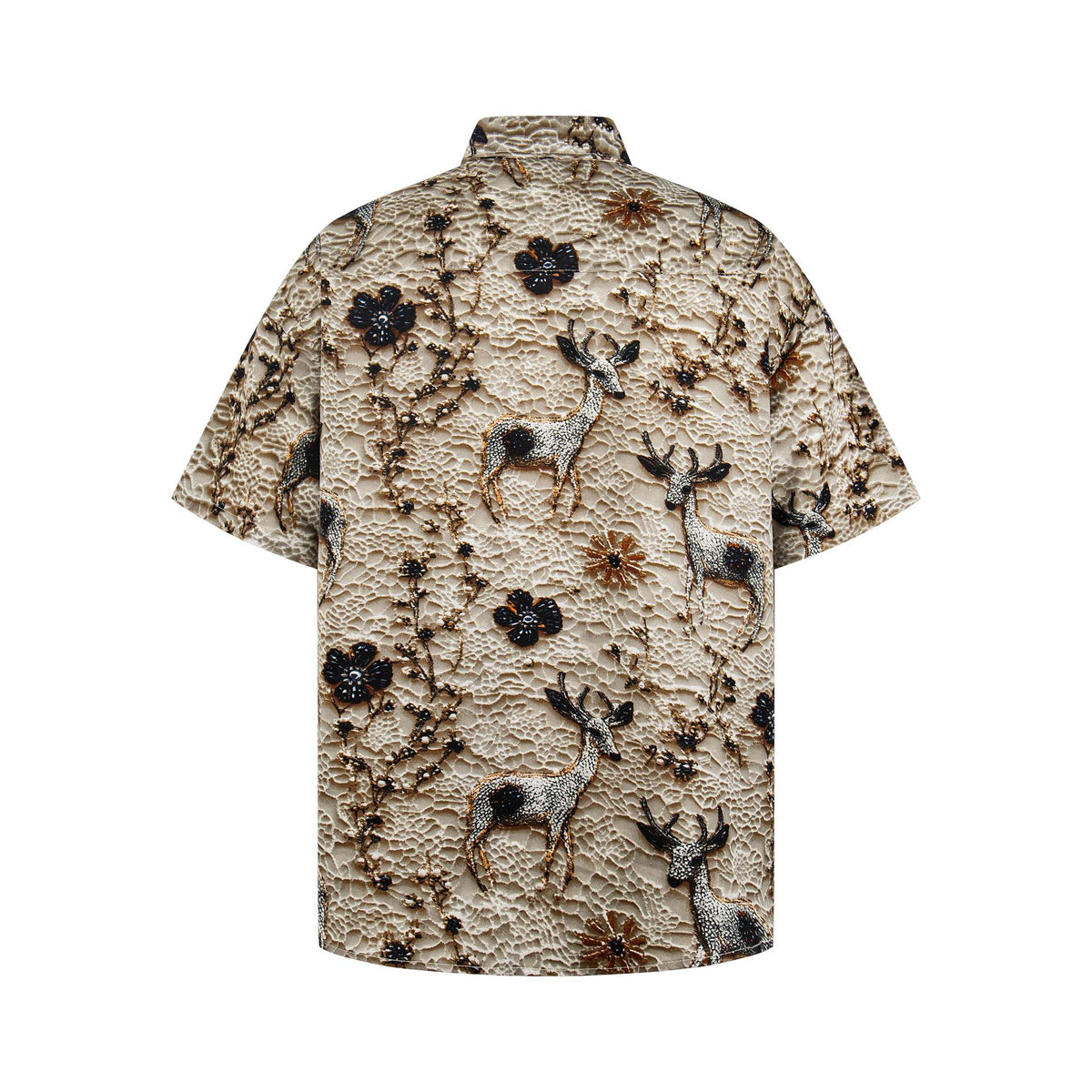 Chemise à manches courtes en daim