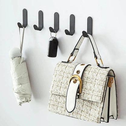 12Pcs Self Adhesive Hooks Heavy Duty Stainless Steel Wall Hooks Waterproof Sticky Hooks Bathroom Hang Towels Keys Coat Bags by eprolo