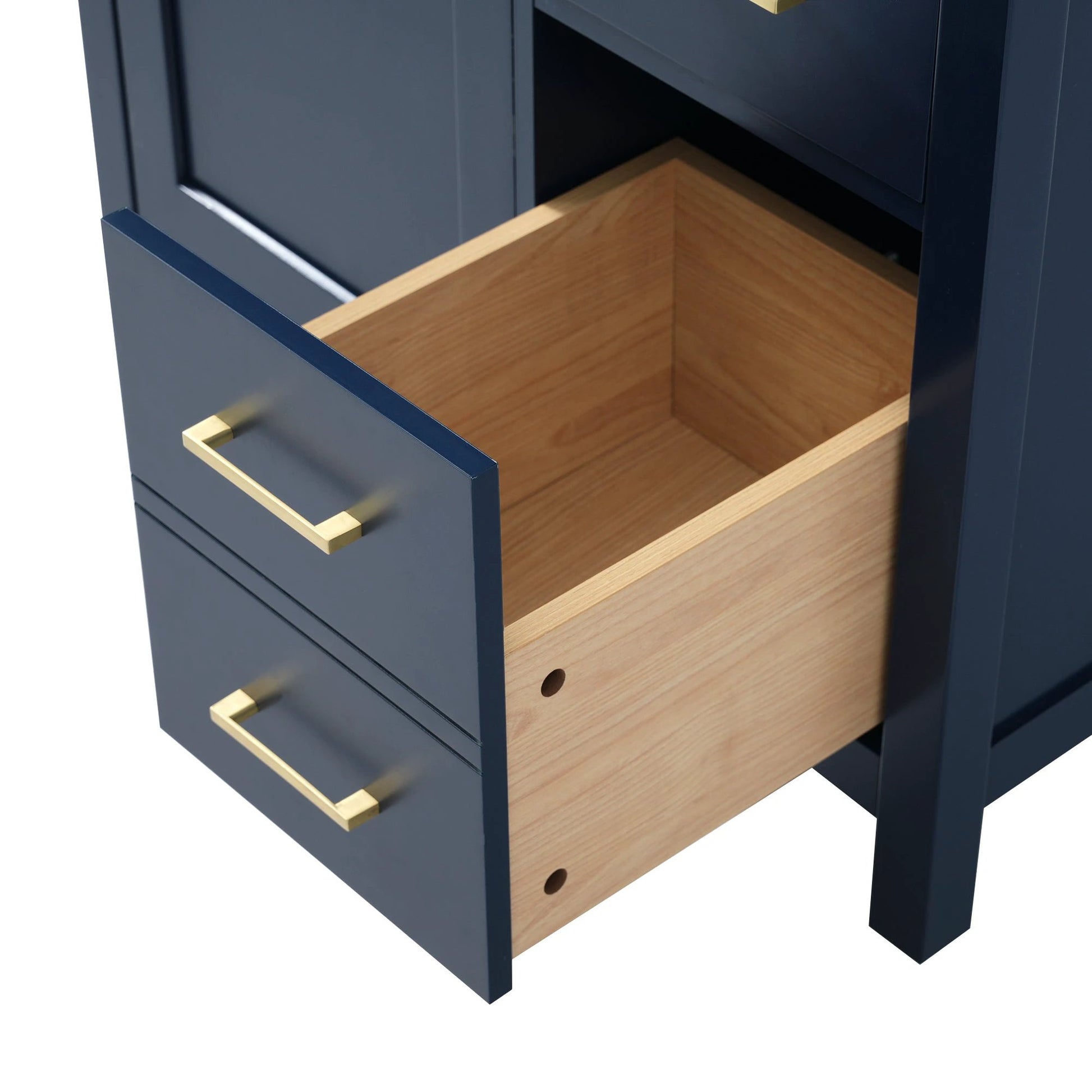 30-Inch Blue Bathroom Vanity with Ceramic Sink and Ample Storage - Ideal Choice for Small Bathrooms by eprolo