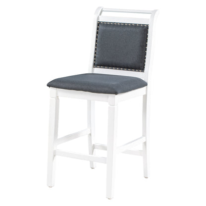 Ensemble de salle à manger 3 pièces en bois à hauteur de comptoir avec rallonge pliable