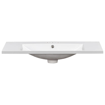 36" Single Bathroom Basin Sink, Vanity Top Only, 3-Faucet Holes, Resin by eprolo
