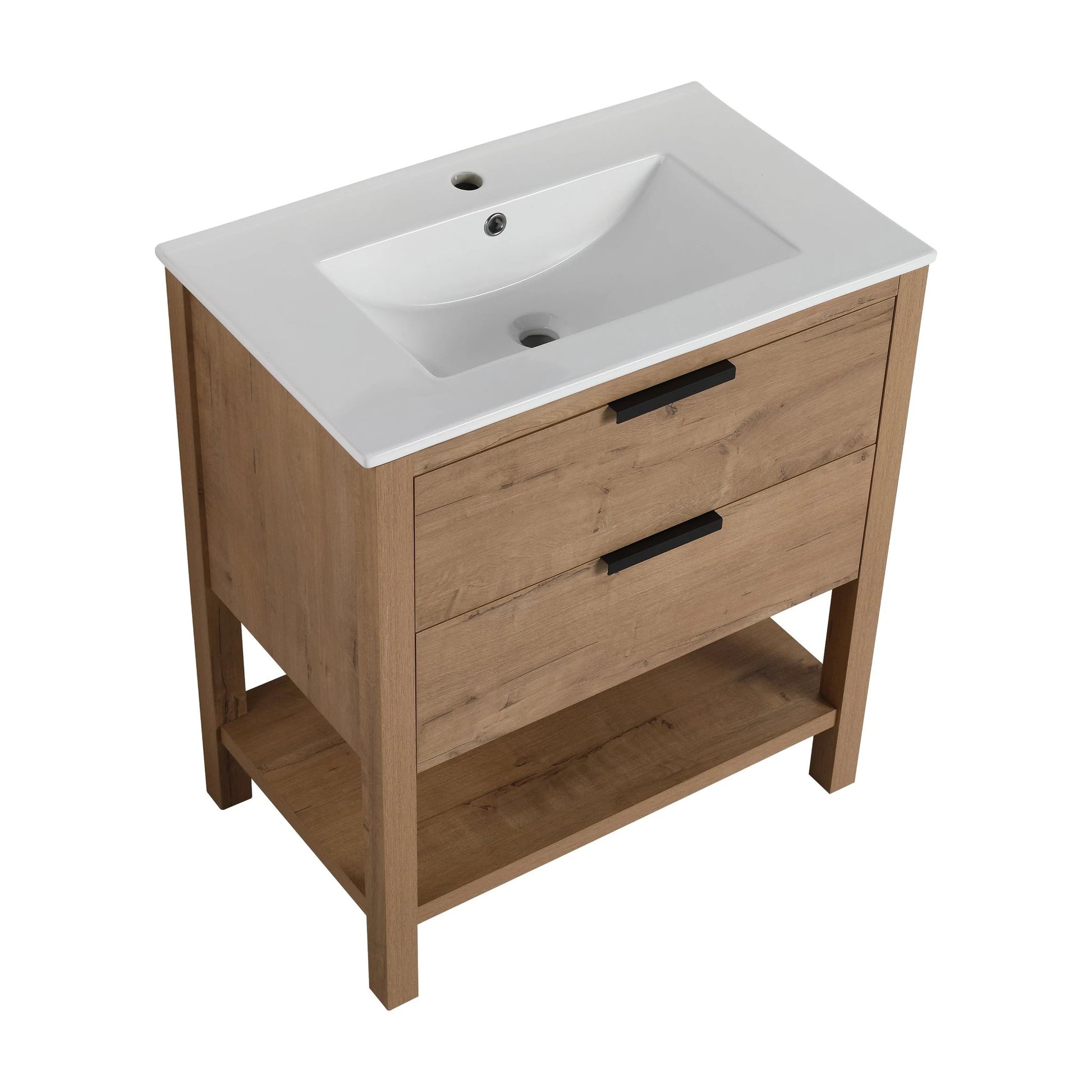 30 Inch Bathroom Vanity Plywood With 2 Drawers-BVB01030IMO-BL9075B by eprolo