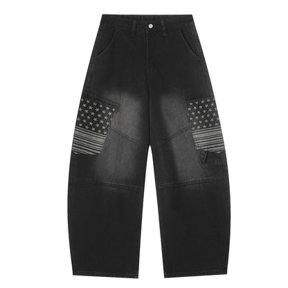 Pantalones de trabajo de mezclilla lavada