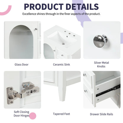 30" Bathroom Vanity with Sink by eprolo