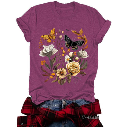 Camiseta de mariposa para mujer