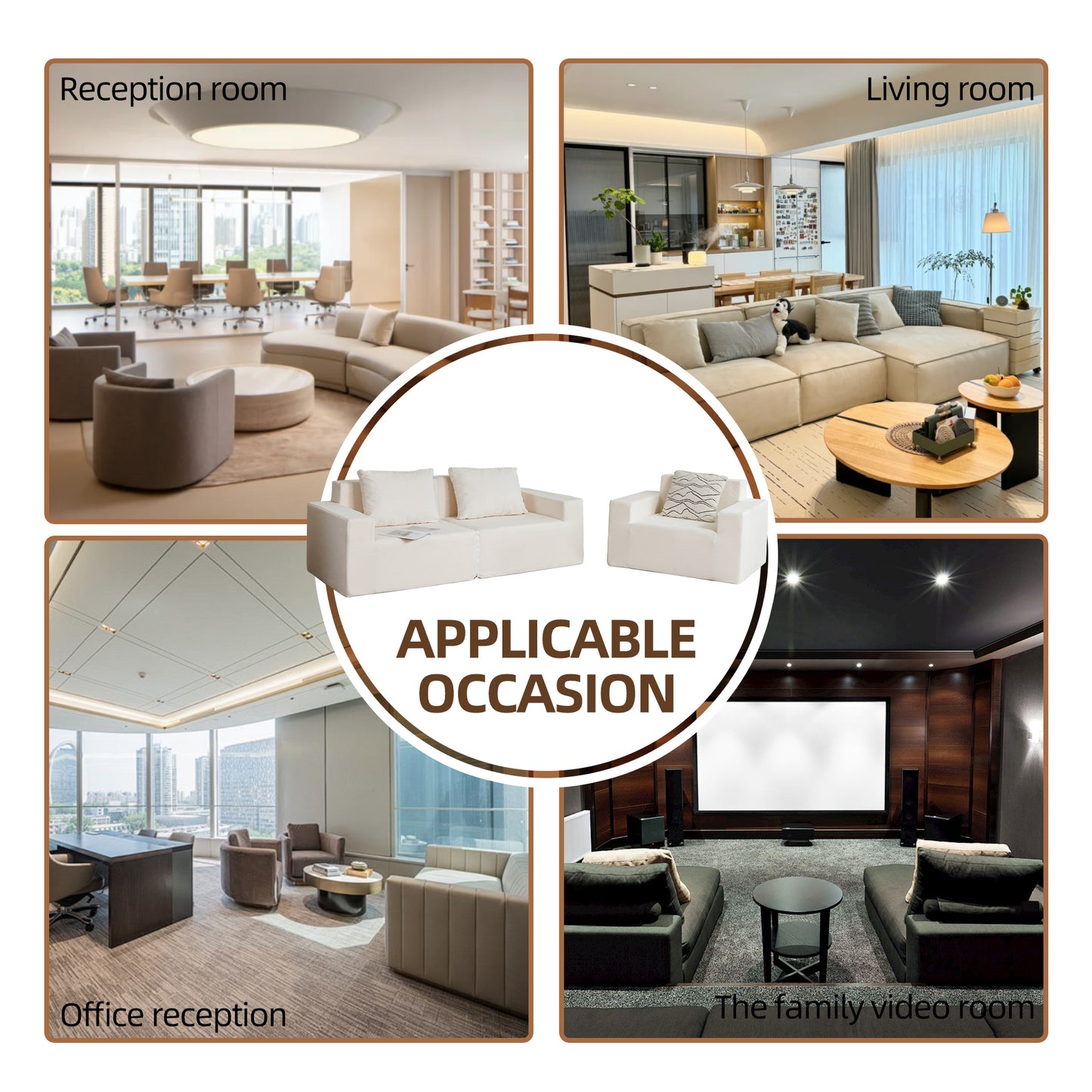 Canapé-lit double Loveseat pour salon