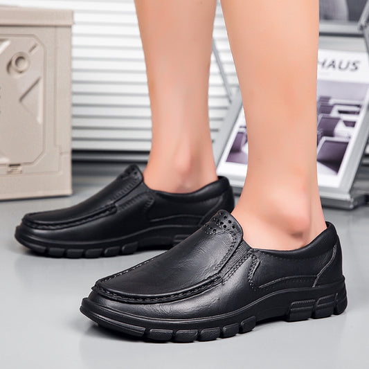 Chaussures en cuir décontractées légères pour hommes