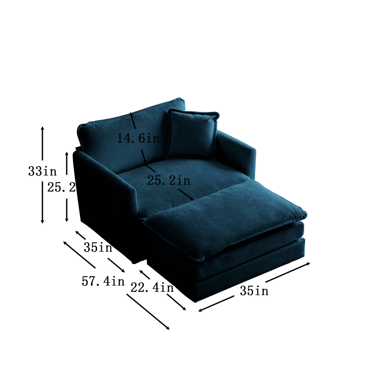 Ottoman modern style chair