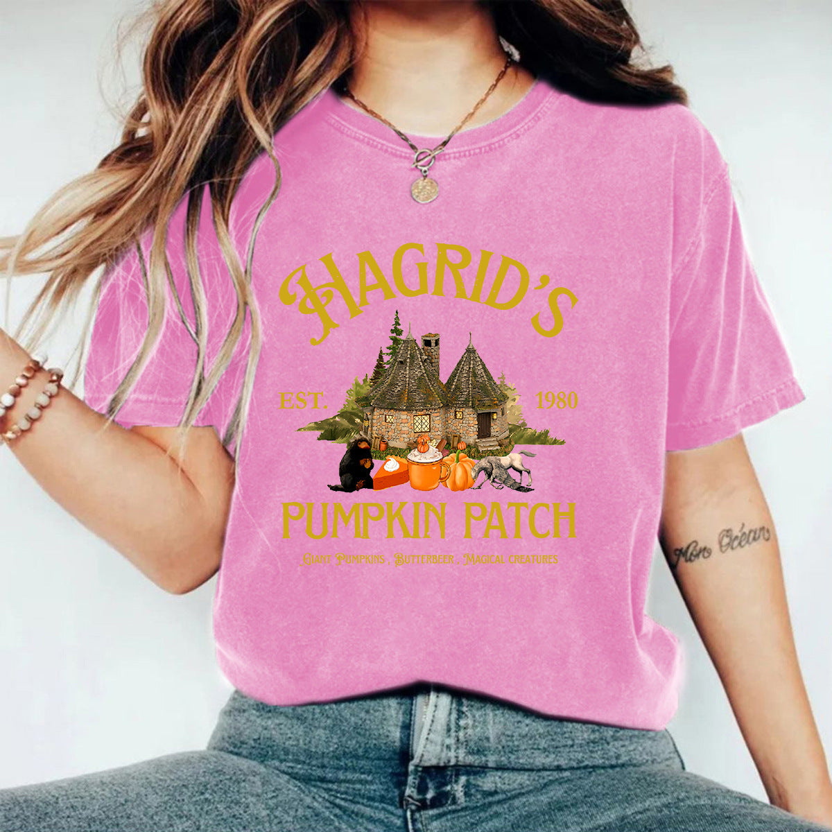 HAGRID'S Printed T-shirt Short Sleeve Loose T-shirt