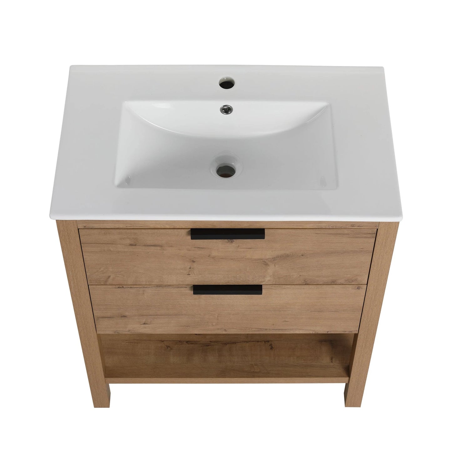 30 Inch Bathroom Vanity Plywood With 2 Drawers-BVB01030IMO-BL9075B by eprolo