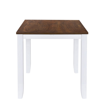 Juego de comedor rústico minimalista de madera de 5 piezas