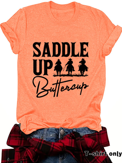 Camisa vaquera de manga corta estilo Western