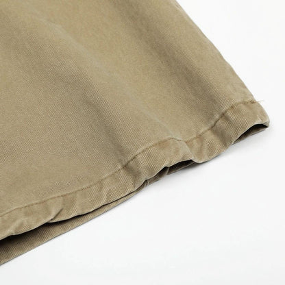 Washing Workwear Curved Knife Wide Leg Pants by eprolo