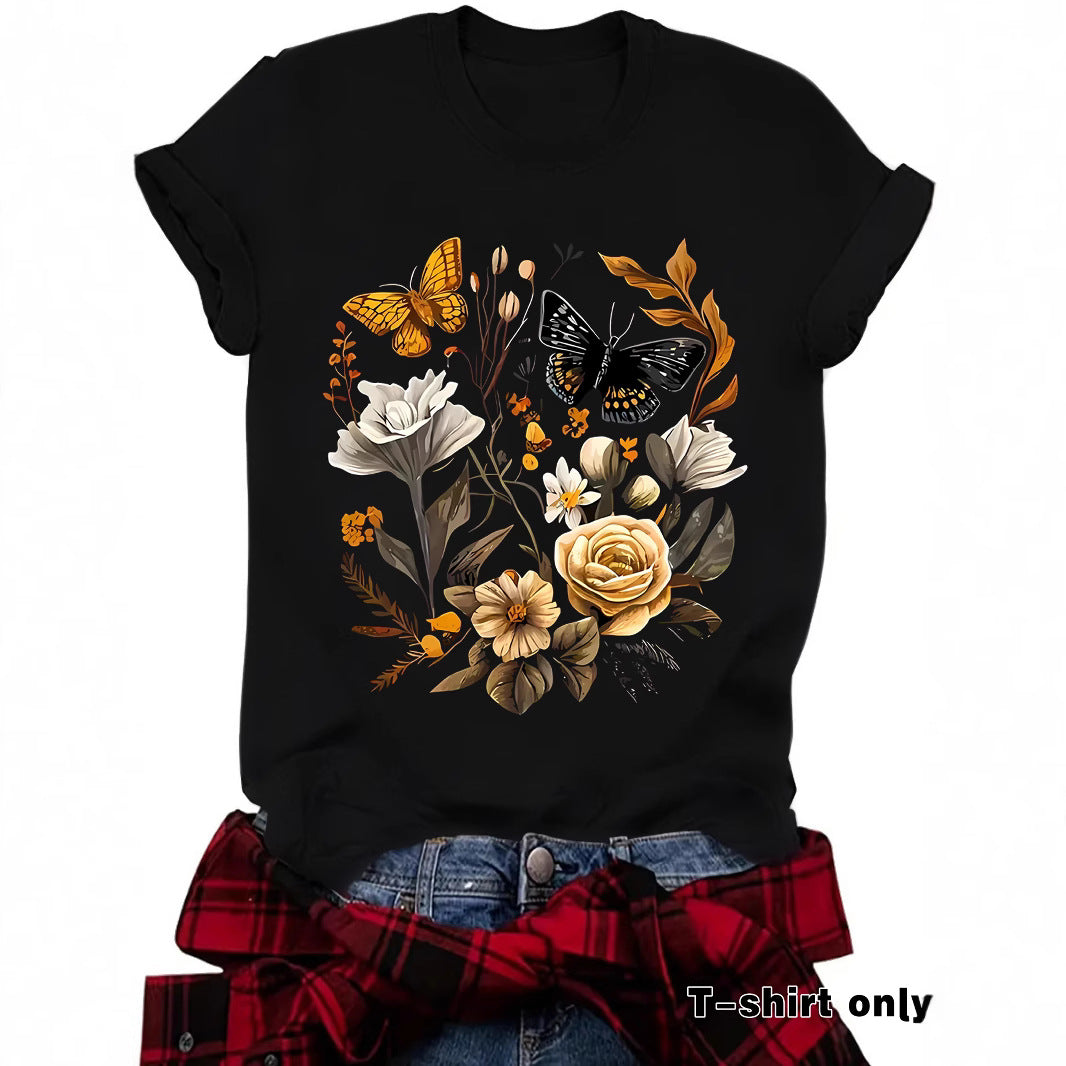 Camiseta de mariposa para mujer