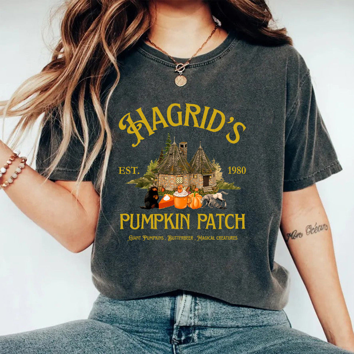 HAGRID'S Printed T-shirt Short Sleeve Loose T-shirt