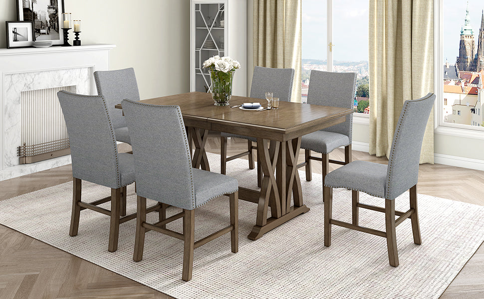 Elegant dining set with clean lines