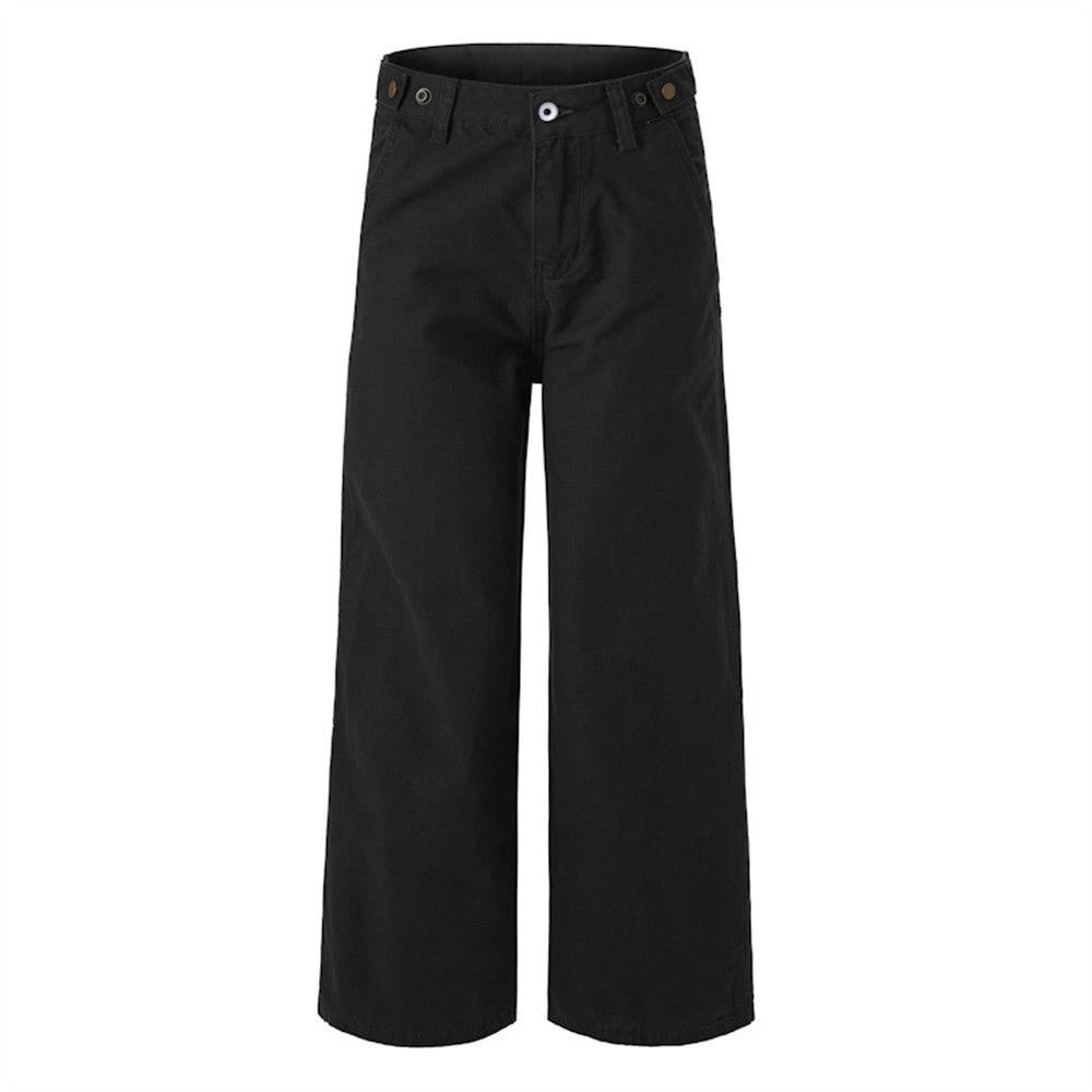 Wide Leg Casual Straight Leg Pants by eprolo