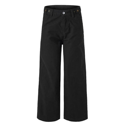 Wide Leg Casual Straight Leg Pants by eprolo