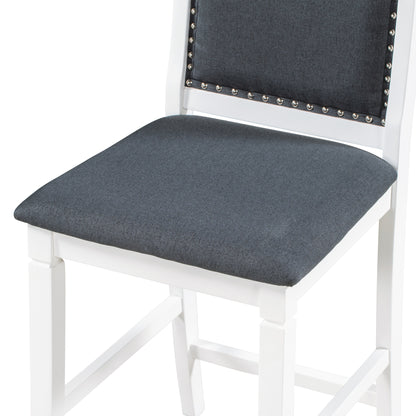 Ensemble de salle à manger 3 pièces en bois à hauteur de comptoir avec rallonge pliable