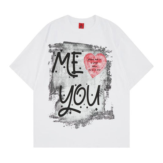 Letter short sleeved T-shirt