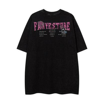 Camiseta de manga corta con dibujo animado