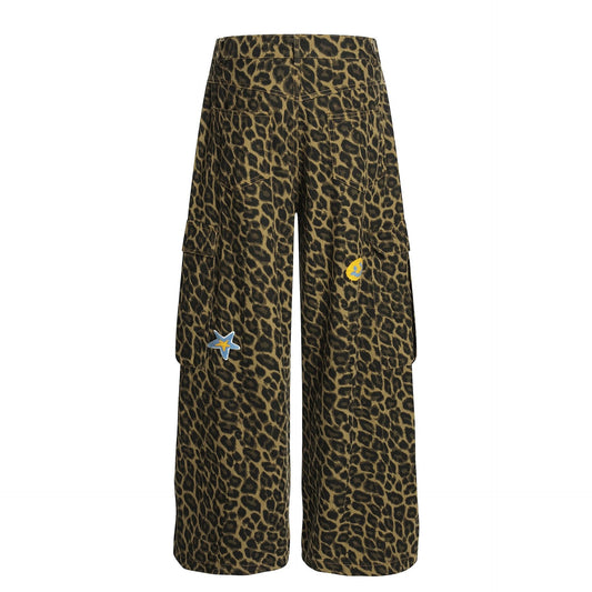 Leopard print work pants by eprolo