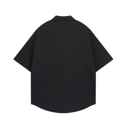 Chemise à manches courtes imprimée forêt urbaine