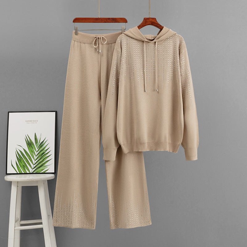 Ensemble pull col roulé ample
