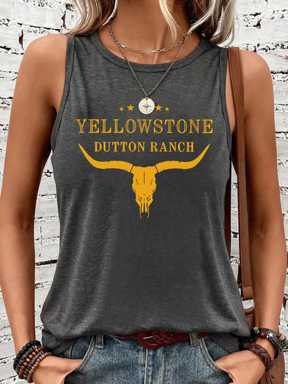 Chaleco vaquero estampado del Oeste