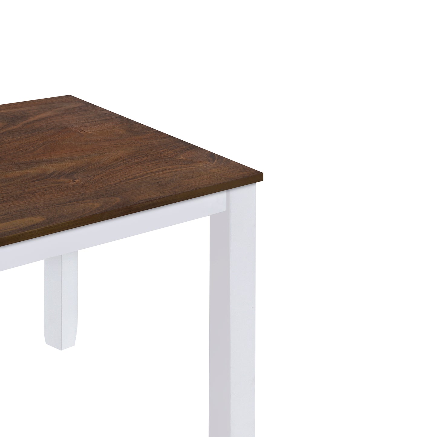 Juego de comedor rústico minimalista de madera de 5 piezas