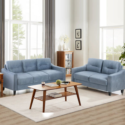 Gray Couch Comfortable Sectional Couches and Sofas for Living Room Office Small Space Chenille by eprolo
