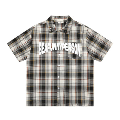 Chemise écossaise à manches courtes